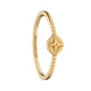 Adventure Compass Poesy 18K Gold Stackable Ring