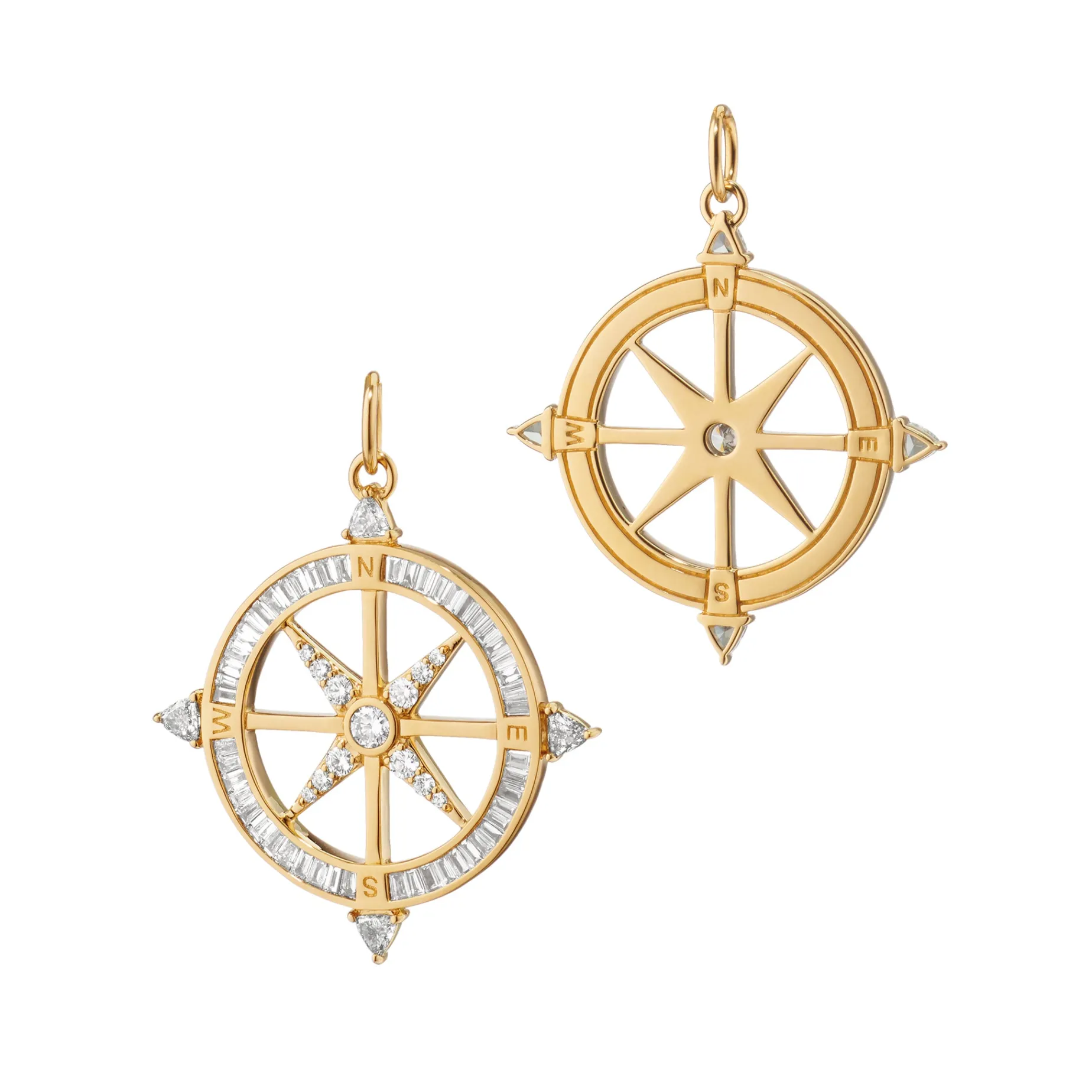 Adventure Diamond Compass Necklace