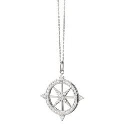 Adventure Sapphire Compass Necklace
