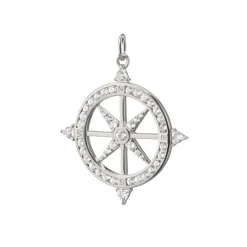 Adventure Sapphire Compass Necklace