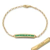 Baguette Emerald "Carpe Diem" Petite Poesy Bracelet