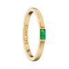 Balance Emerald Poesy Stackable Ring