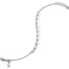 Bezel Set Round White Sapphire Tennis Bracelet