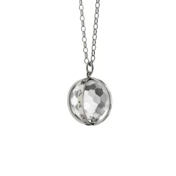 Carpe Diem Charm in Silver, Large