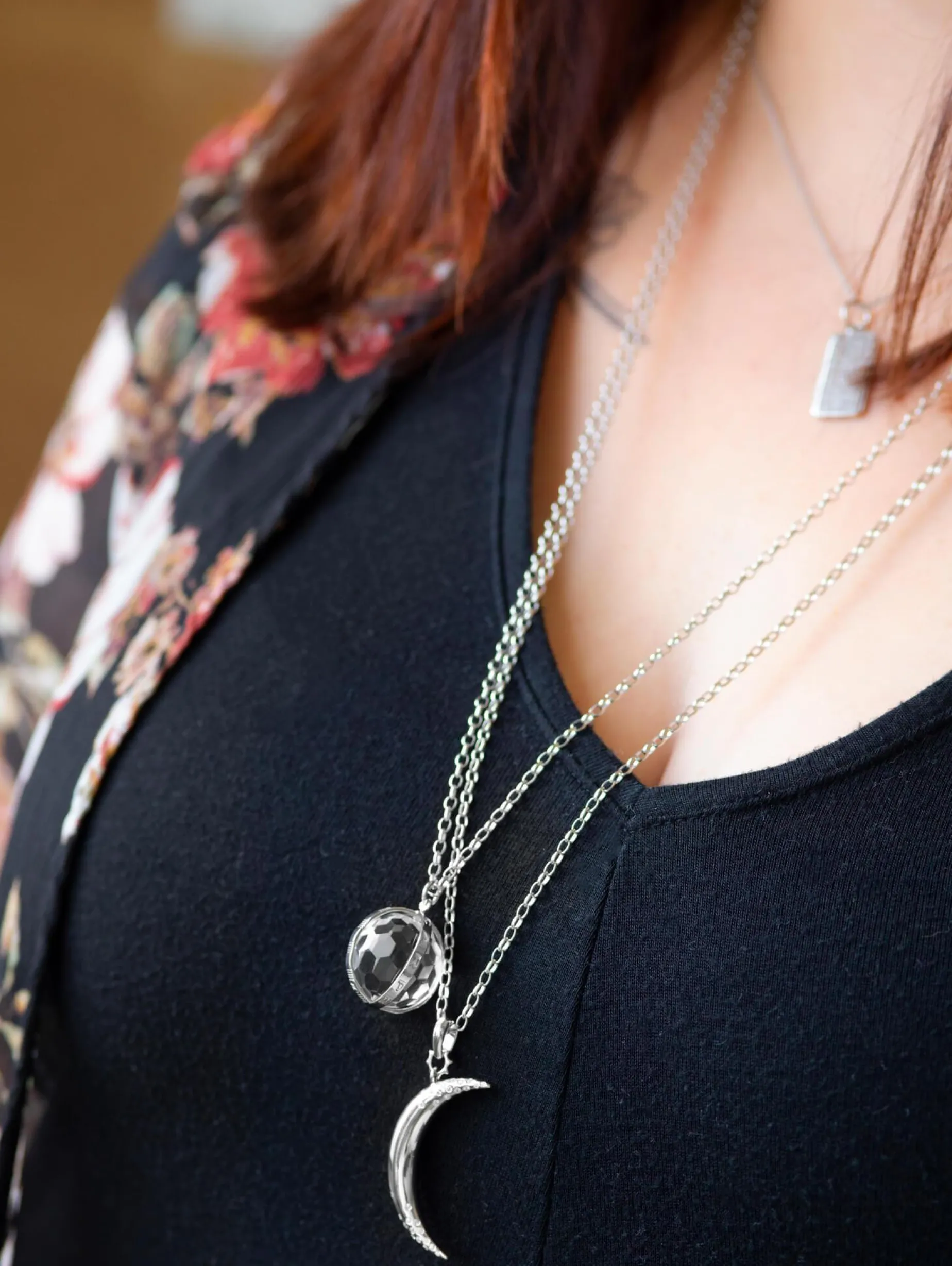 Carpe Diem Charm in Silver, Large