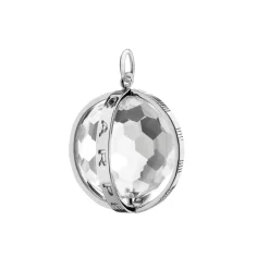 Carpe Diem Charm in Silver, Large