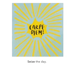 Carpe Diem Necklace in Gold, Large