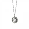Carpe Diem Necklace in Silver, Small
