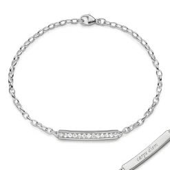 Carpe Diem White Sapphire Poesy Bracelet