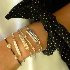 Carpe Diem White Sapphire Poesy Bracelet