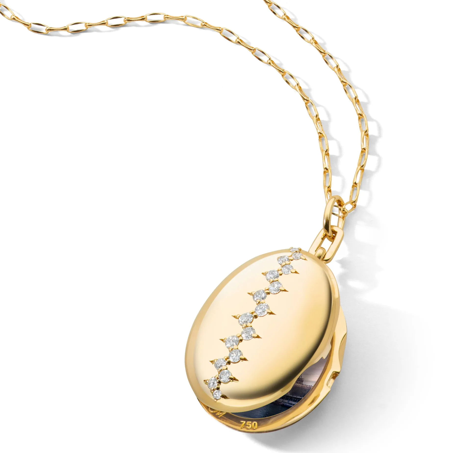 Catherine Staggered Diamond Locket