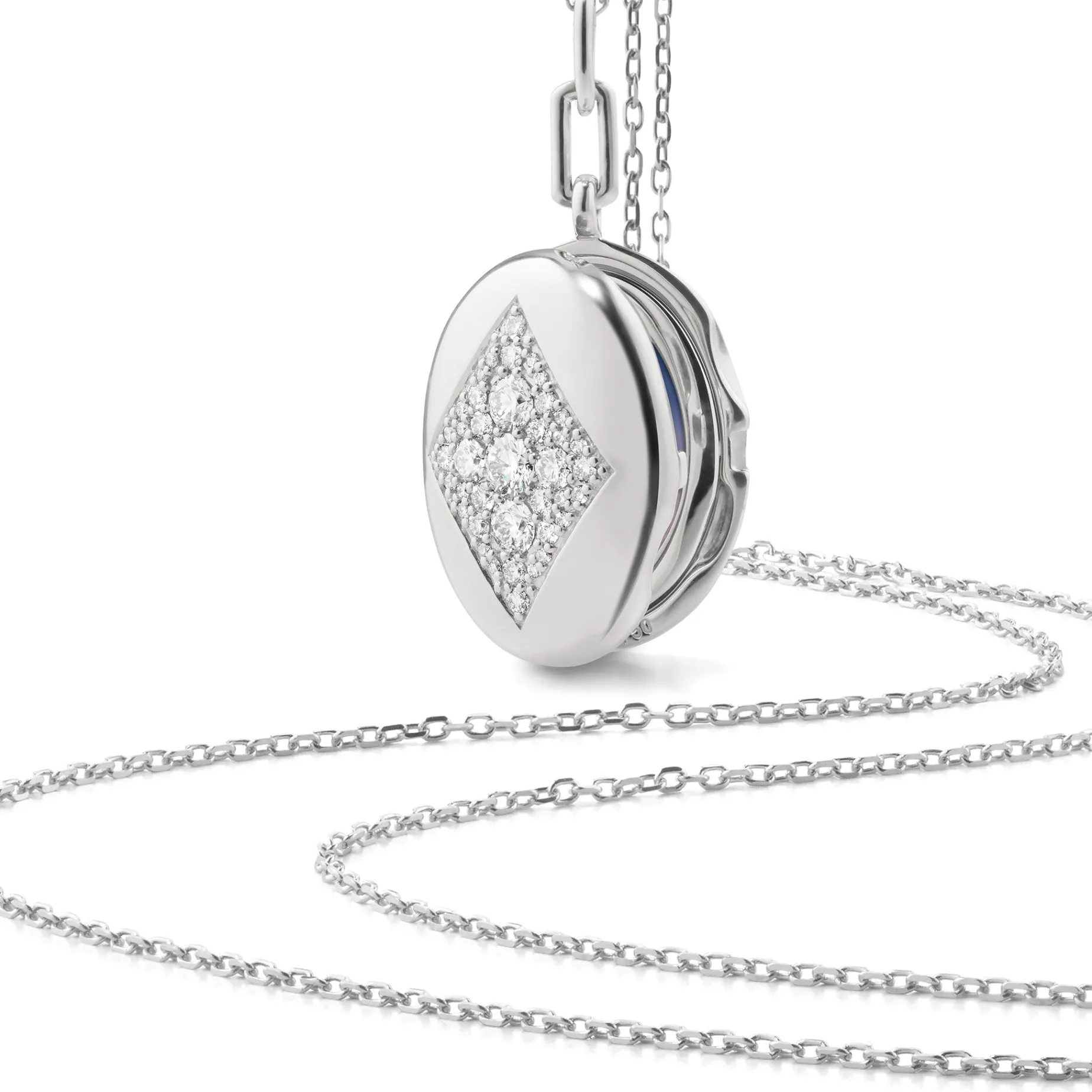 Charlotte Sterling Silver Locket Necklace