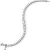 Classic Sapphire Tennis Bracelet with Staggered Center Stones