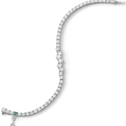 Classic Sapphire Tennis Bracelet with Staggered Center Stones