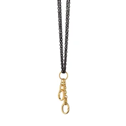 30" "Design Your Own" Double Steel Charm Chain Necklace, 2 Charm Stations