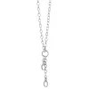 34" "Design Your Own" Large Link Sterling Silver Charm Chain Necklace, 2 Charm Stations