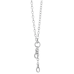 20" "Design Your Own" Large Link Sterling Silver Charm Chain Necklace, 2 Charm Stations