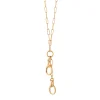 18" "Design Your Own" Paperclip Link Charm Chain Necklace, 2 Charm Stations