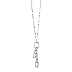 18" "Design Your Own" Short Charm Chain Necklace, 2 Charm Stations