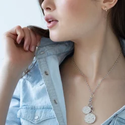 18" "Design Your Own" Short Charm Chain Necklace, 2 Charm Stations