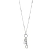 18" "Design Your Own" Small Charm Chain Necklace with Sapphires, 2 Charm Stations