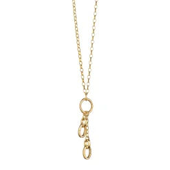 22" "Design Your Own" Small Charm Chain Necklace, 2 Charm Stations