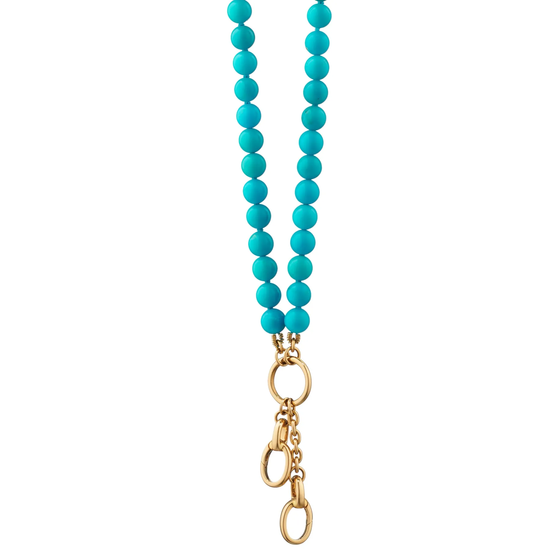 18" "Design Your Own" Turquoise Necklace, 2 Charm Stations