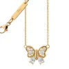 Diamond Butterfly "Joy" 18K Gold Necklace