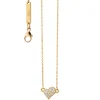 Diamond Mini Heart "Love" Necklace