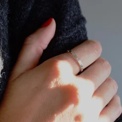 Dorothy Poesy Sterling Silver Stackable Ring