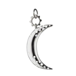 Dream Moon Charm with Sapphires