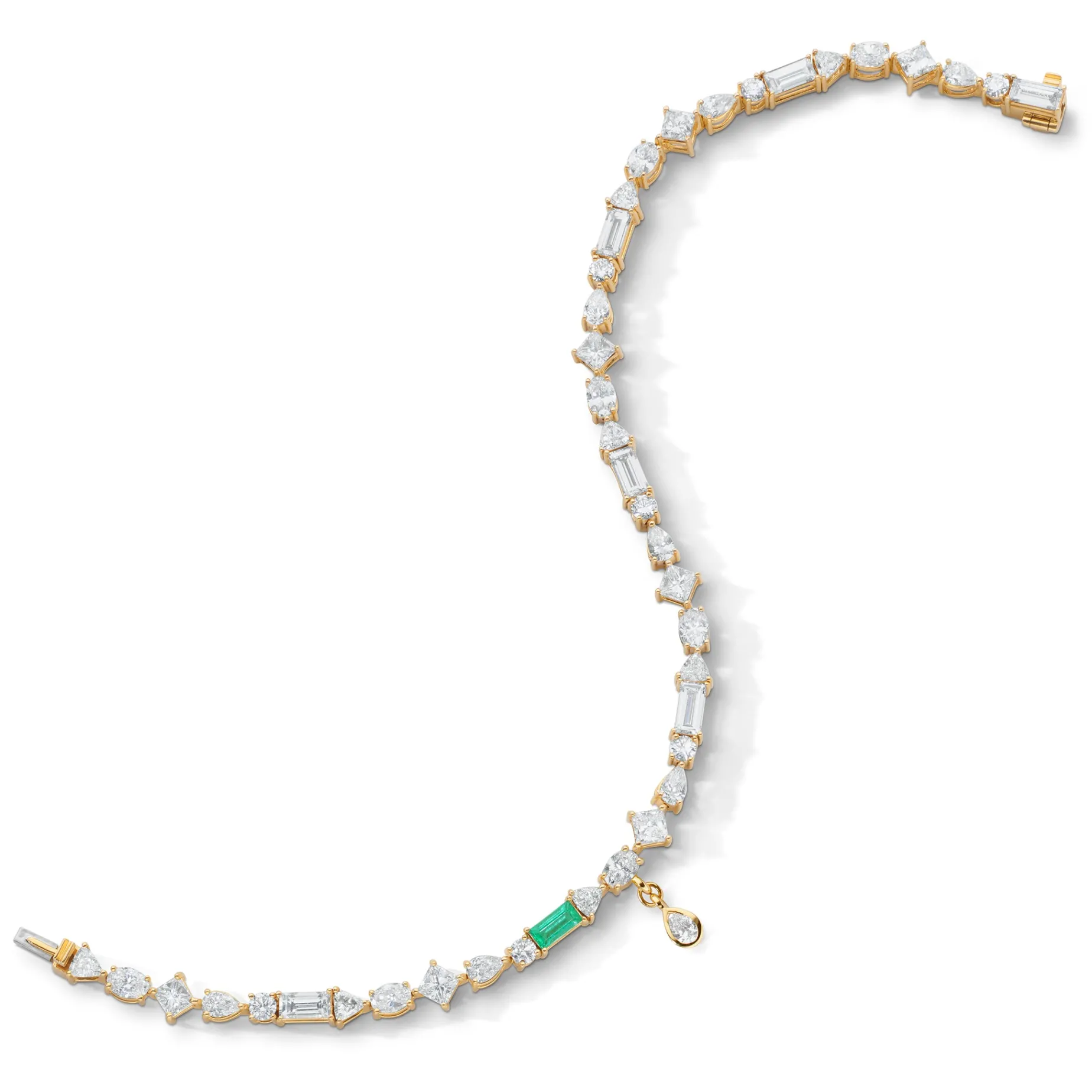 Fancy Cut Diamond Tennis Bracelet