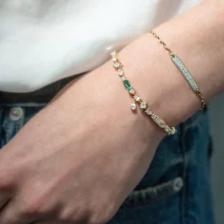 Fancy Cut Diamond Tennis Bracelet