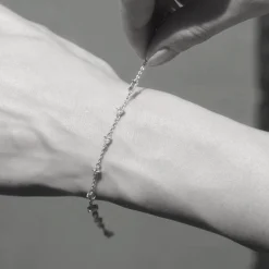 Fancy Cut Staggered Rock Crystal Tennis Bracelet