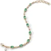Green Tourmaline Tennis Bracelet in 18K Gold