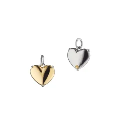 Heart of Gold Two-Tone Charm Necklace
