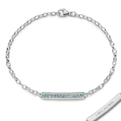 I Love You More Aquamarine Poesy Bracelet