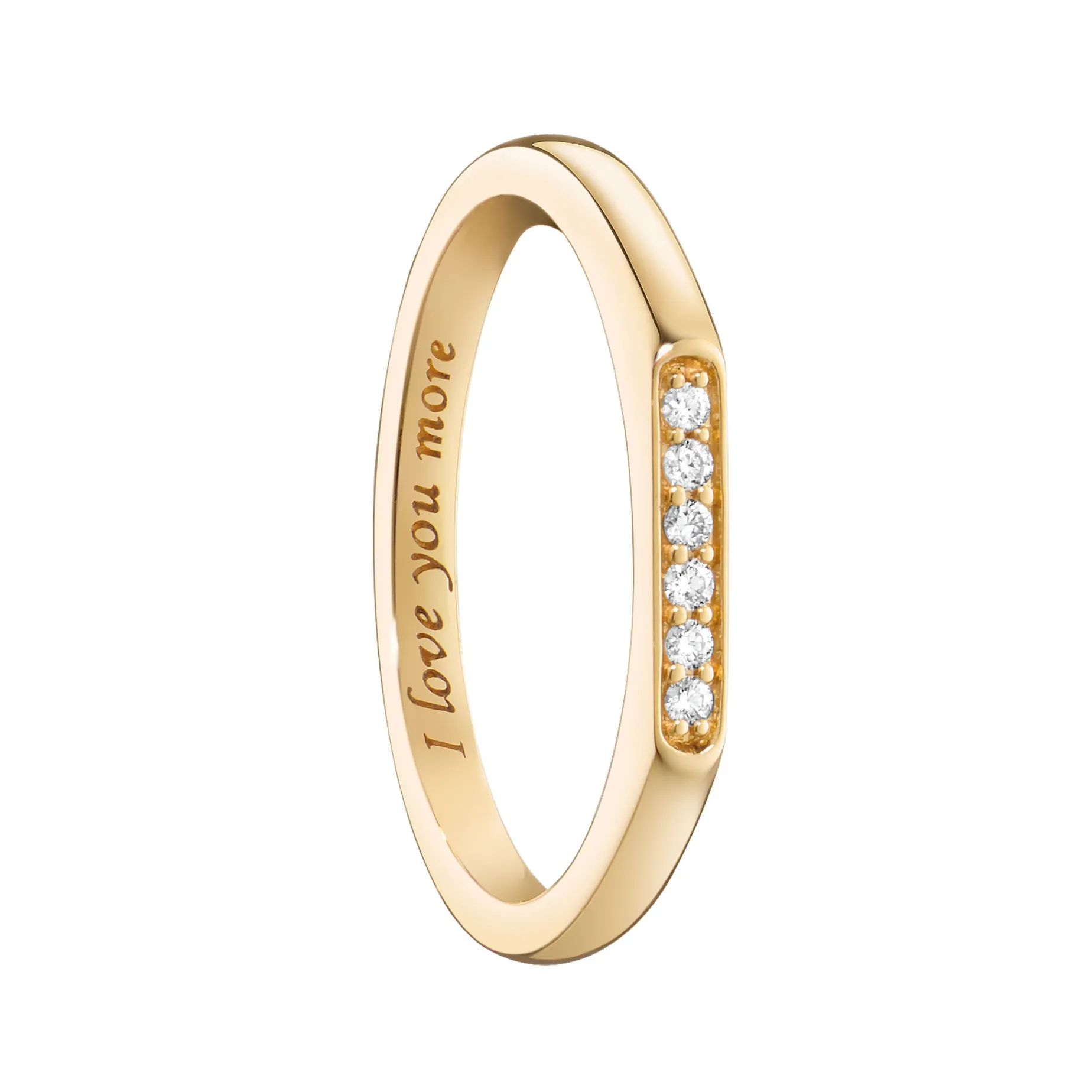 I Love You More Diamond Stackable Ring