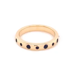 I Love You More Sapphire Poesy Stackable Ring