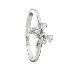 “Joy” Sterling Silver Butterfly Stackable Ring