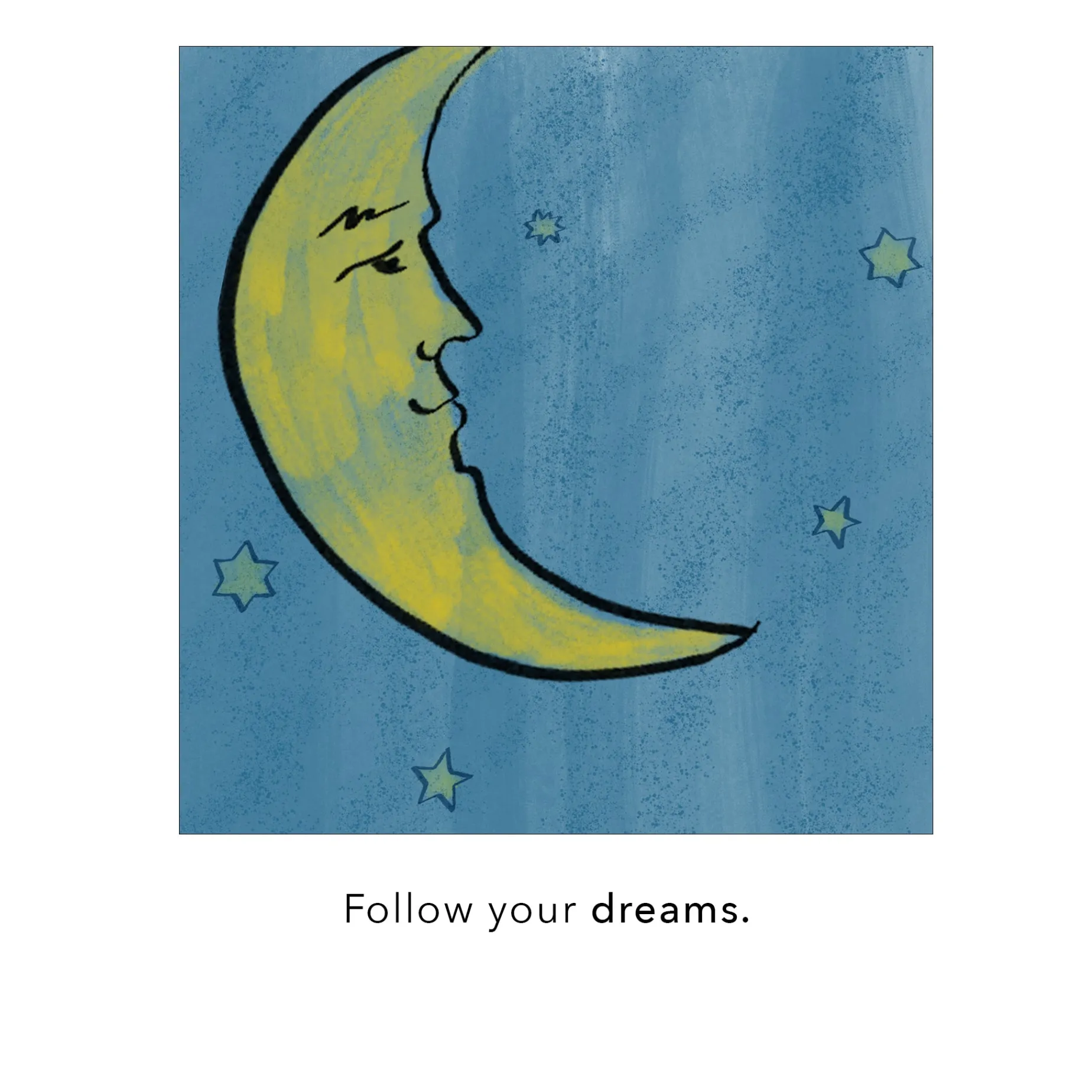 Large "Dream" Moon Charm