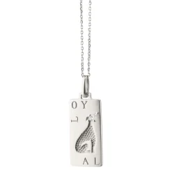 “Loyal” Dog Sterling Silver Intaglio Charm
