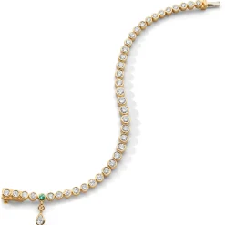 Luxe Graduated Round Bezel Set Diamond Tennis Bracelet