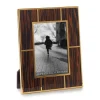 Macassar Wood & 24K Gold Plated Photo Frame
