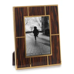 Macassar Wood & 24K Gold Plated Photo Frame