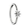 Manifest Star Poesy Sterling Silver Stackable Ring