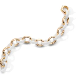 Marilyn White Ceramic Link Bracelet