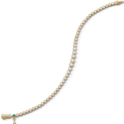 Midi Graduated Round Bezel Set Diamond Tennis Bracelet