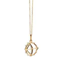 Mini "Apollo" 18K Gold Charm with Diamonds - Strength