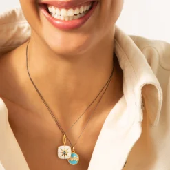 Mini "Aquarius" Enamel Vermeil Charm